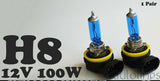 H8 12V 100W Xenon White 6000k Halogen Car Head Light Lamp Globes Bulbs HID LED