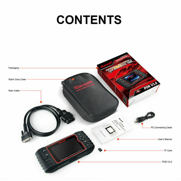 iCarsoft POR V3.0 Fault Diagnostic Tool Scanner For Porsche / Cayenne