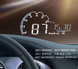 VH300 Car HUD 5.5' Head Up Display OBD EUOBD Windshield Speedometer Projector