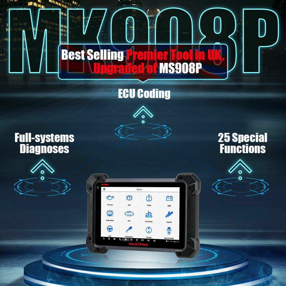 AUTEL MaxiCOM MK908P PRO Full System Diagnostic Scanner J2534 Programmer ECU Coding OE Level Workshop - 1 YEARS FREE UPDATE Secondary image