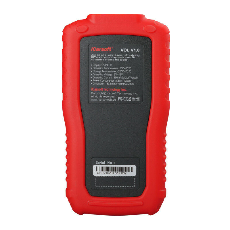iCarsoft VOL V1.0 Fits Volvo Saab OBD2 Diagnostic Fault Code Reset Scanner Tool Secondary image
