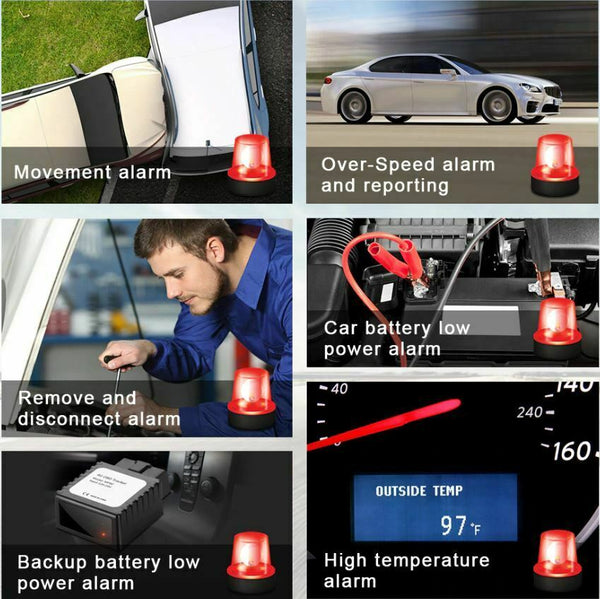 4G OBD2 GPS Mini Tracker Live Realtime Vehicle Car Spy OBDII Tracking Device