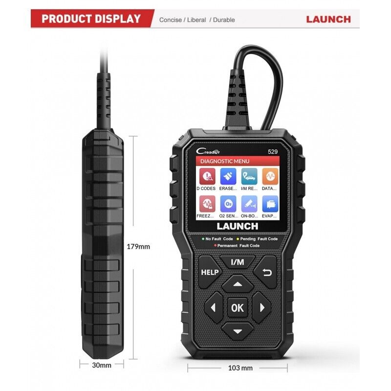 New launch Creader 529 OBD2 Scanner Automotive OBD Scan DIY Code Diagnostic Tool