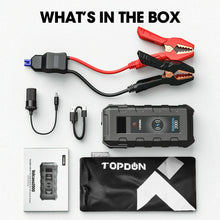 Load image into Gallery viewer, Portable Emergency Car Jump Starter Kit 12V 2000A Peak 20800mAh Battery Charger