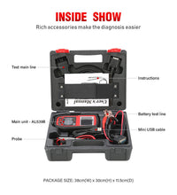 Load image into Gallery viewer, AUTEL AL539B OBD2 Car Fault Code Reader Scanner &amp; Battery Test Diagnostic Tool