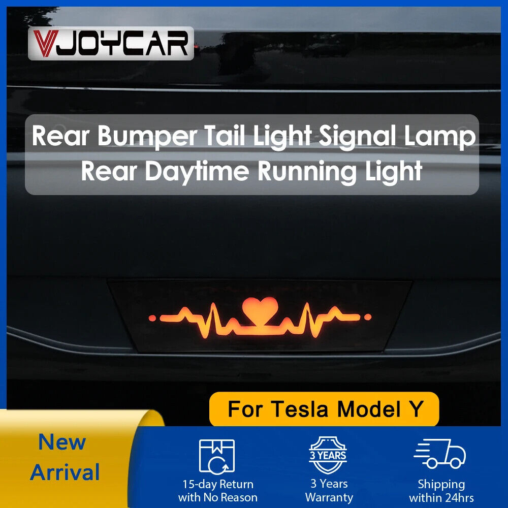 Model Y Pilot LED Rear Bumper Brake Lights Warning Turning Signal Lamp For Tesla