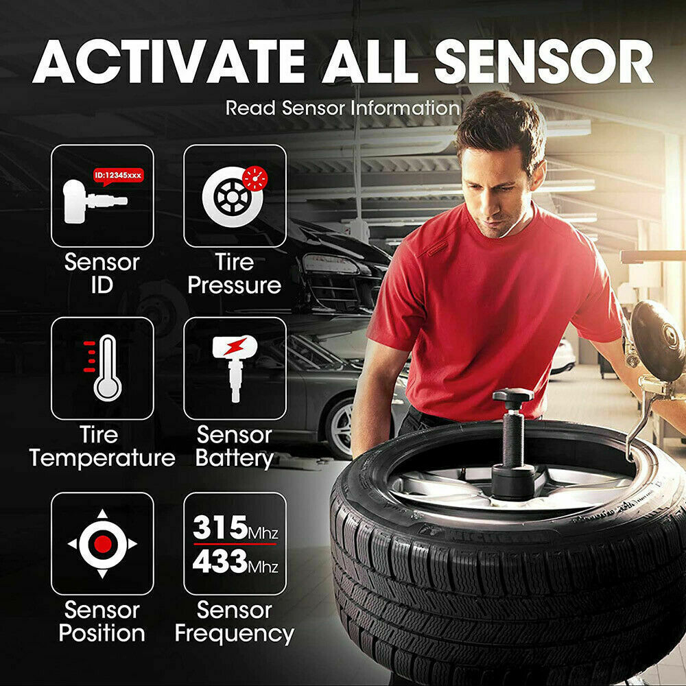 LAUNCH CRT5011X TPMS OBD2  Relearn Reset Tire Sensor Programming Diagnostic Tool - Auto Lines Australia