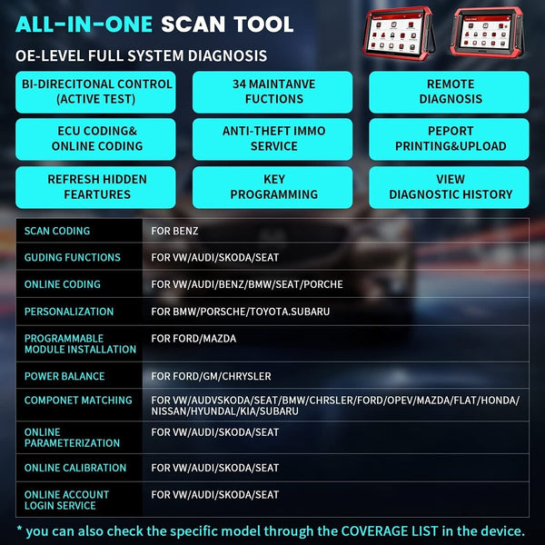 ANCEL DS700 OBD2 Professional Diagnostic Tools - Auto Lines Australia