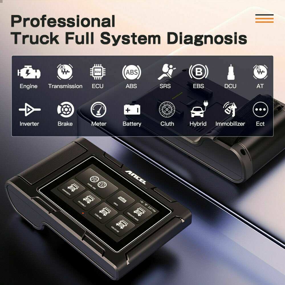 Ancel HD3100 24V Heavy Duty Truck OBD2 Scanner All System DPF Oil ABS Gearbox Diagnostic Tool - Auto Lines Australia