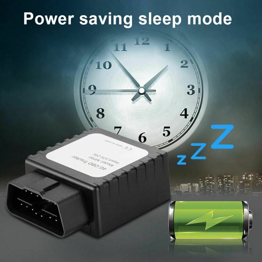4G OBD2 GPS Mini Tracker Live Realtime Vehicle Car Spy OBDII Tracking Device