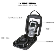 Load image into Gallery viewer, AUTEL AL619/ML619 OBD2 ABS AIRBAG SRS Diagnostic Car Scanner Fault Code Reader