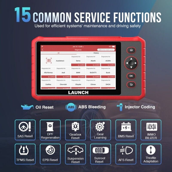 LAUNCH CRP909X OBD2 Scanner All Full System ECU DPF TPMS Car Diagnostic Tool - Auto Lines Australia