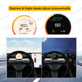 Fits Tesla HD LCD Dashboard HUD Screen Model 3 Digital Smart Gauge Speedometer
