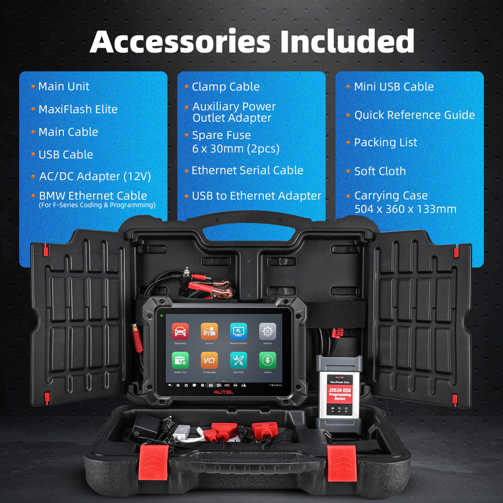 Autel MK908P II Car Diagnostic Tools J2534 ECU Online Programming Coding OBD2 - Auto Lines Australia