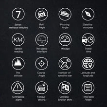 Load image into Gallery viewer, New V96 Car HUD Gauge/Inclinometer Slope Meter/Day Clock/Compass Automotive Digi