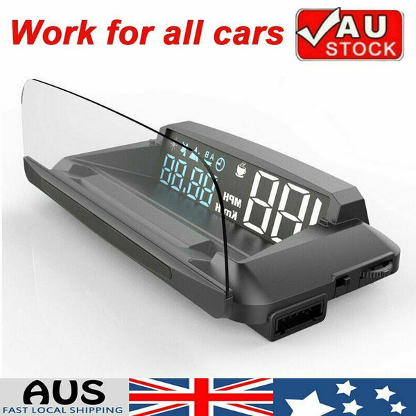 GPS HUD Speedometer Digital Heads Up Display Car Speed Warning Plug & Play