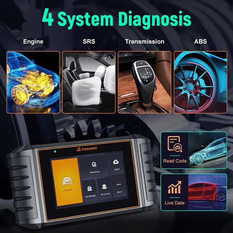 FOXWELL NT706 OBD2 Auto Code Reader 4 System Scanner Engine ABS SRS Transmission Secondary image