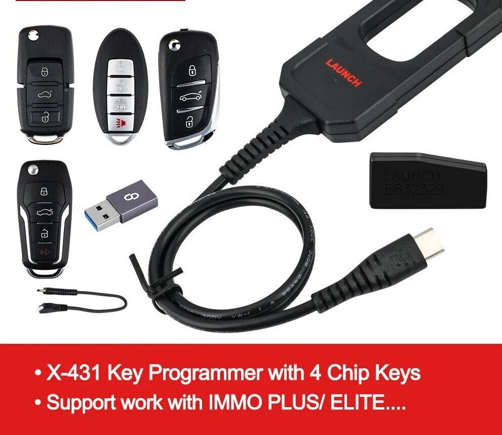 LAUNCH X431 4 Keys Set IMMO Programming Tools work with X431 PAD V/ IMMO ELITE Main image