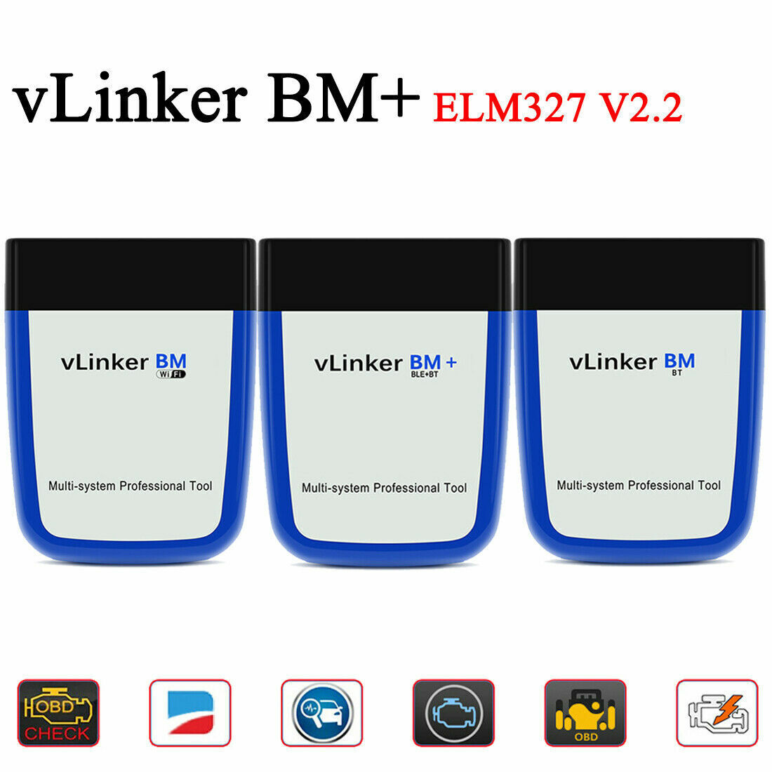 Vgate OBD2 vLinker BM+ V2.2 Bimmercode For BMW Diagnostic Scanner Bluetooth WIFI Secondary image