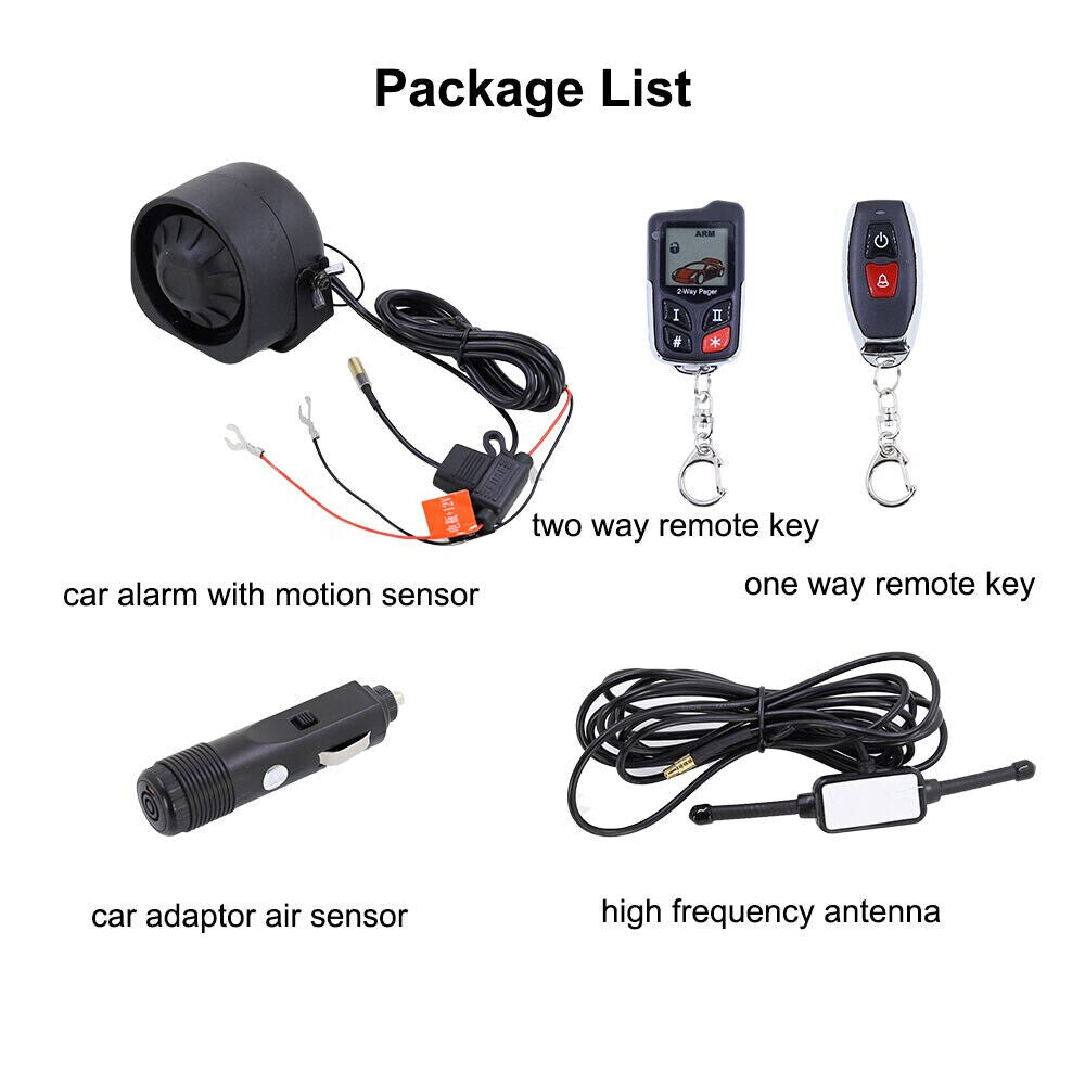 Vjoycar NEW DIYV2 Wireless Siren Two-way Car Alarm System Anti-Theft - Auto Lines Australia