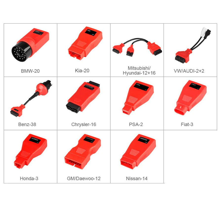 Autel Original Non-OBDII Adapter Set 12 Connectors Compatible with MaxiDAS DS808