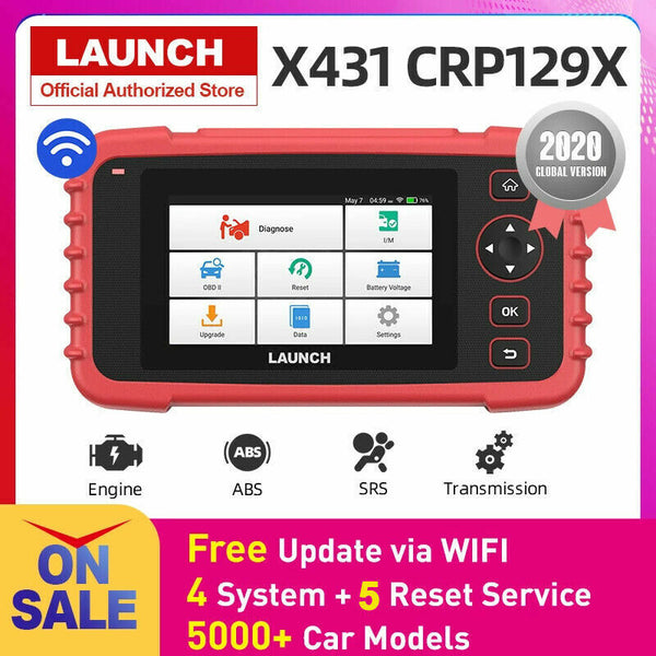 LAUNCH X431 CRP129X OBD2 Scanner Engine ABS SRS SAS AT TPMS EPB Diagnostic Tool - Auto Lines Australia