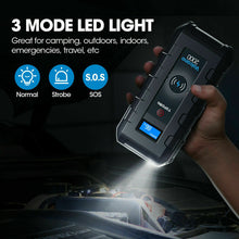 Load image into Gallery viewer, Portable Emergency Car Jump Starter Kit 12V 2000A Peak 20800mAh Battery Charger