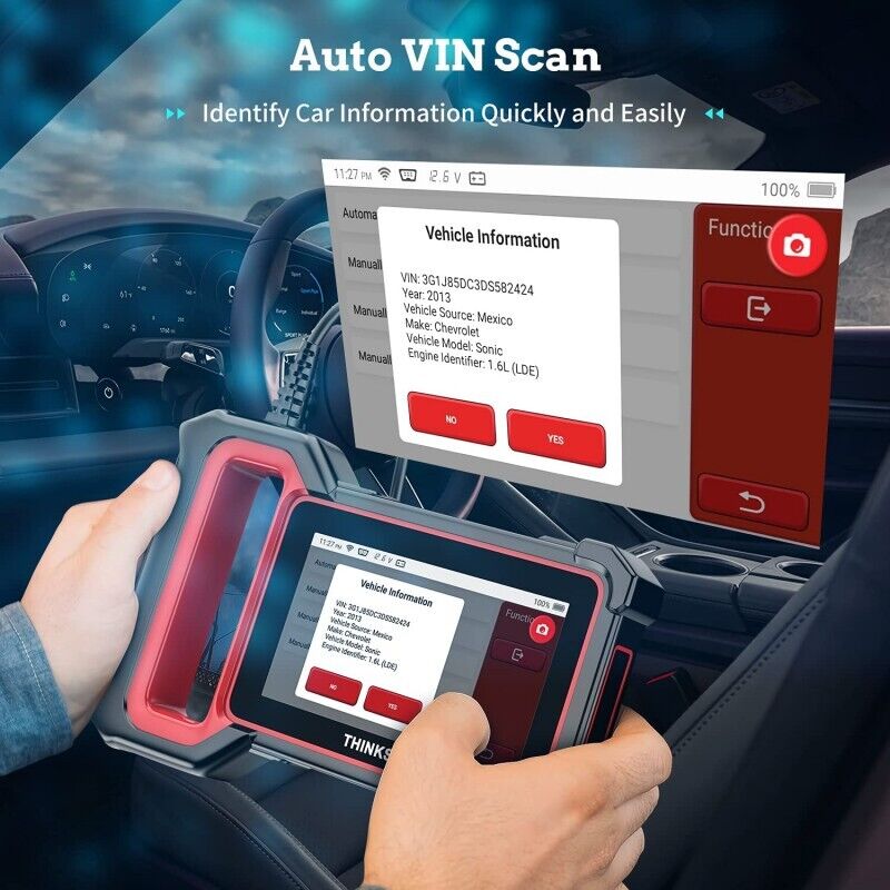 THINKCAR Thinkscan Plus S2 OBD2 Scanner Car ABS SRS ECM Diagnosis Oil DPF Reset