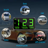 GPS Speedometer Large Screen Speeding Alarm System ABS Digital Auto Odometer