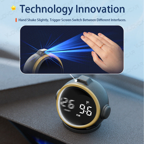 2023 Newest Smart GPS HUD Future-oriented Robot Design Digital Speedometer