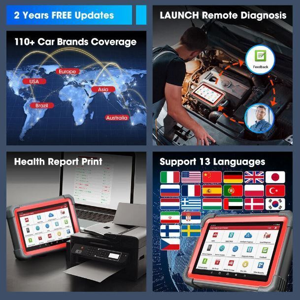 LAUNCH X431 Pros Mini 3.0 2 Years Free Update Full System Diagnostic Tool