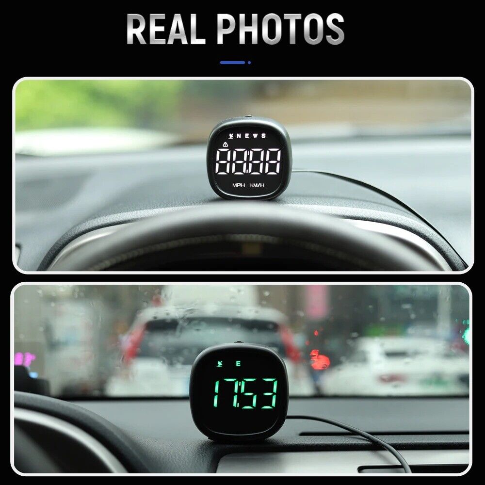 Vjoycar 2022 New Car Vehicles GPS Speedometer HUD Display MPH KMH Clock Compass