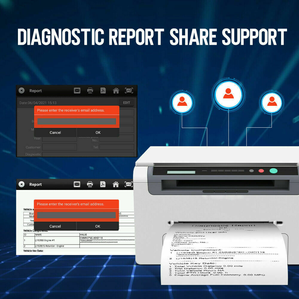 Diesel Heavy Truck OBD2 Scanner DPF Regen Oil Reset Full System Diagnostic Tool - Auto Lines Australia