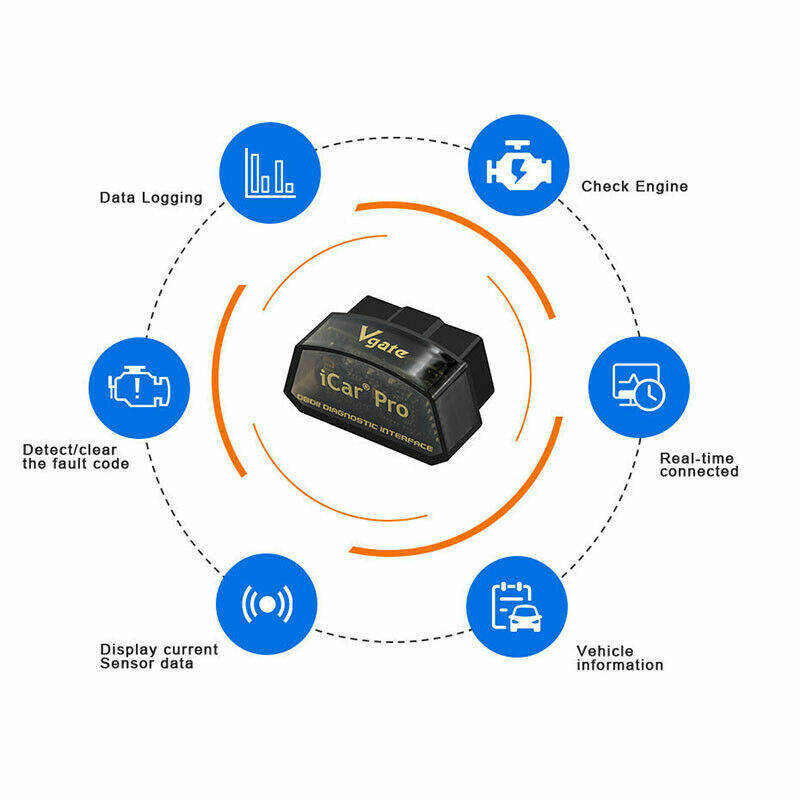 Vgate iCar Pro Bluetooth 4 WIFI ELM327 V2.1 Scanner Diagnostic Tool Code Reader