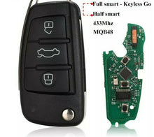 Load image into Gallery viewer, Fits Audi 433Mhz MQB48 Complete Transponder Remote Key