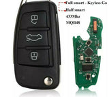 Fits Audi 433Mhz MQB48 Complete Transponder Remote Key
