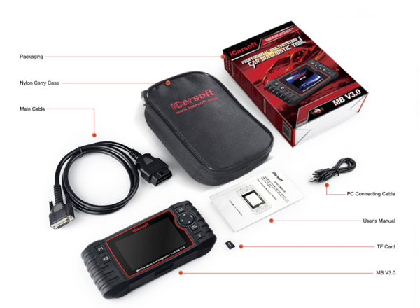 iCarsoft MB V3.0 For Mercedes-Benz/Sprinter/Smart Multi Systen OBD2 Diagnostic Scan Tool