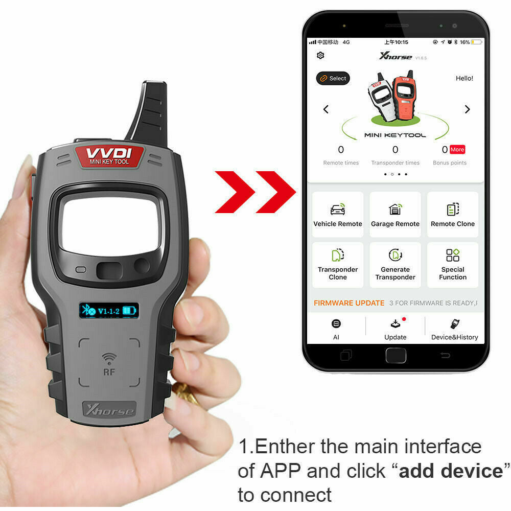 Xhorse VVDI Mini Key Tool Remote Support IOS Android +10 pcs Xhorse Super Chip Secondary image