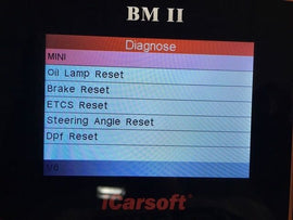 iCarsoft BM II (Fits BMW) OBD2 Diagnostic Code Reader Reset Scanner Tool