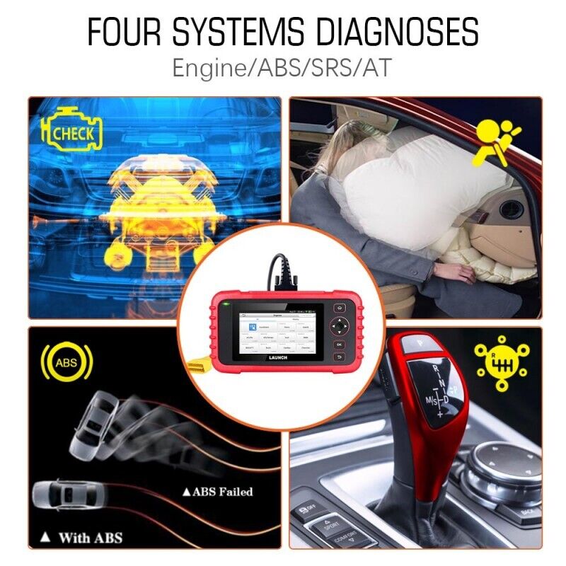 Original LAUNCH CRP123X 4 System Automotive Code Reader for Engine Transmission