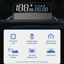 Load image into Gallery viewer, GPS HUD Speedometer Digital Heads Up Display Car Speed Warning Plug &amp; Play