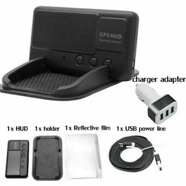 Universal Car GPS HUD Head up display Driving Speed Project windscreen Must Have