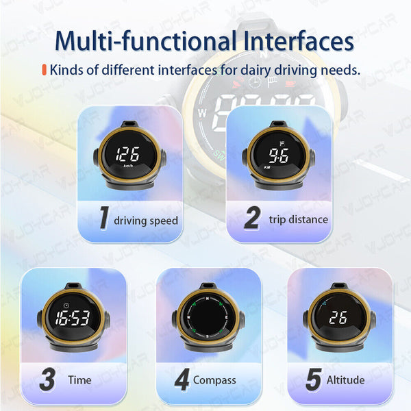 2024 Newest Smart GPS HUD Future-oriented Robot Design Digital Speedometer