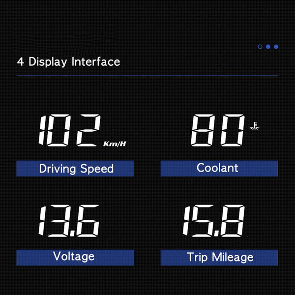 Vjoycar Car Head Up Display HUD Gauge Auto Display with Sunshine Hood Phone