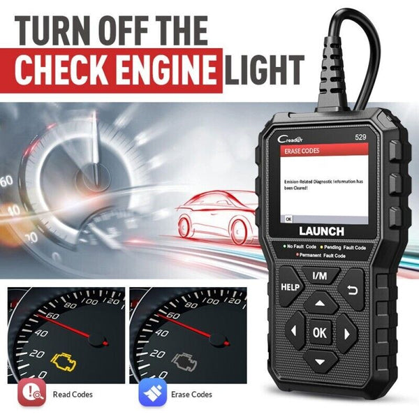 New launch Creader 529 OBD2 Scanner Automotive OBD Scan DIY Code Diagnostic Tool