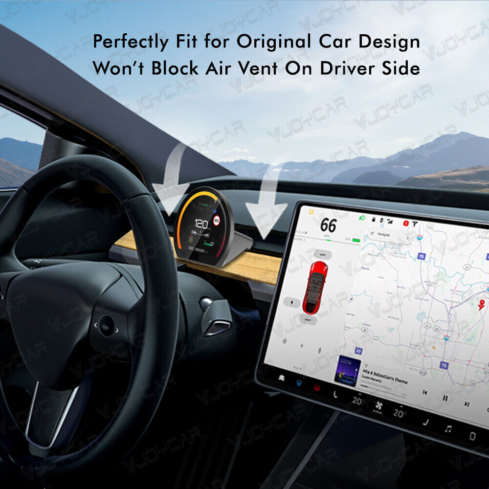 2023 New Model Y Accessories HD LCD Dashboard HUD Screen Model 3