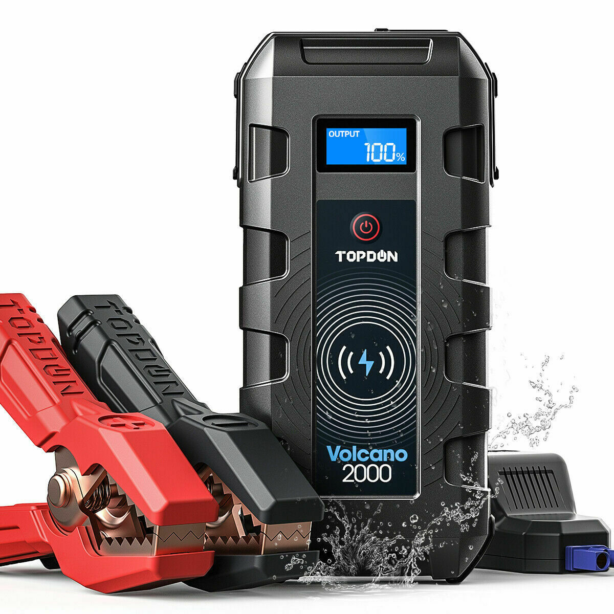 Portable Emergency Car Jump Starter Kit 12V 2000A Peak 20800mAh Battery Charger Main image