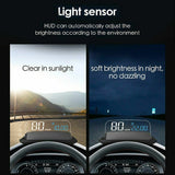 GPS HUD Speedometer Digital Heads Up Display Car Speed Warning Plug & Play