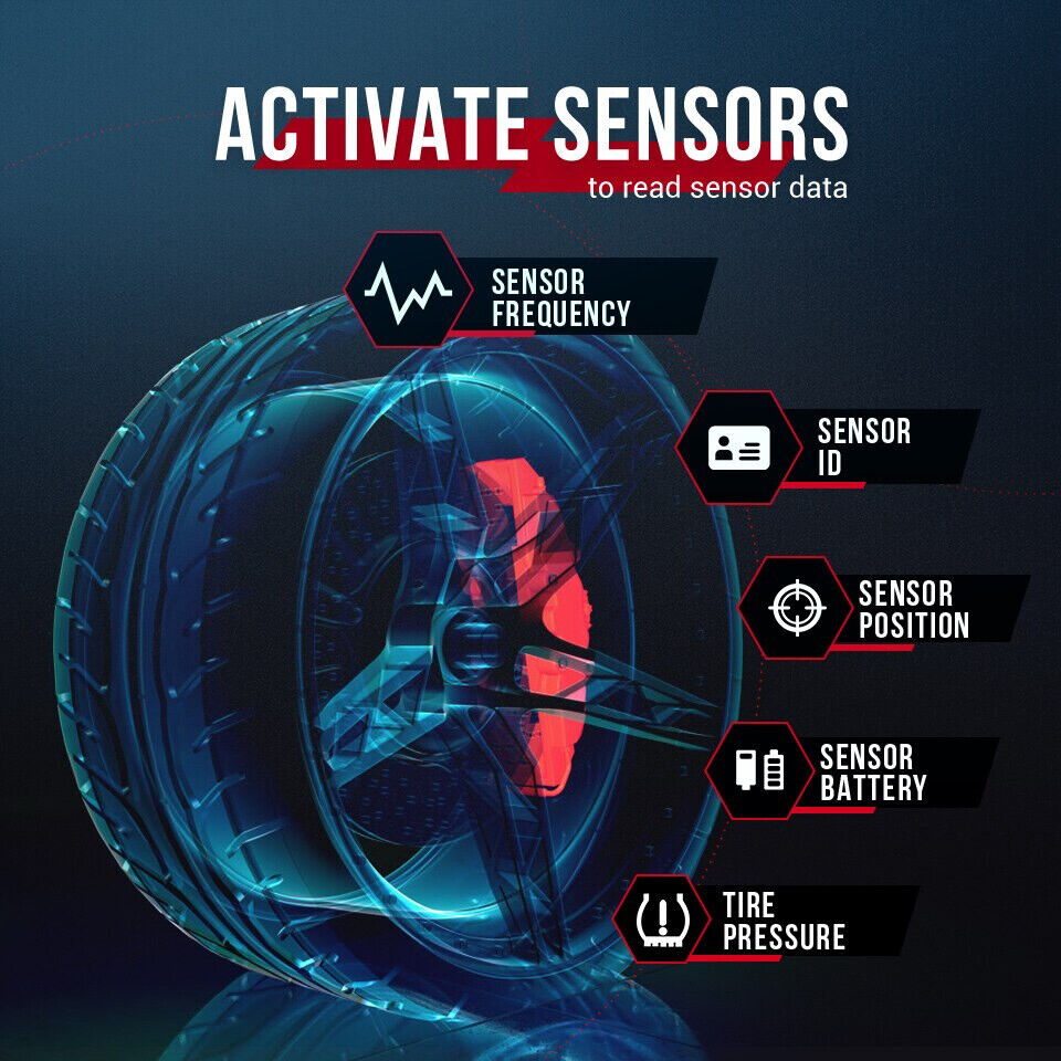 Autel MaxiTPMS TS508 Diagnostic Tool TPMS Sensor Programmer OBD 315 433MHZ - Auto Lines Australia