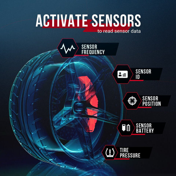 Autel MaxiTPMS TS508 Diagnostic Tool TPMS Sensor Programmer OBD 315 433MHZ - Auto Lines Australia